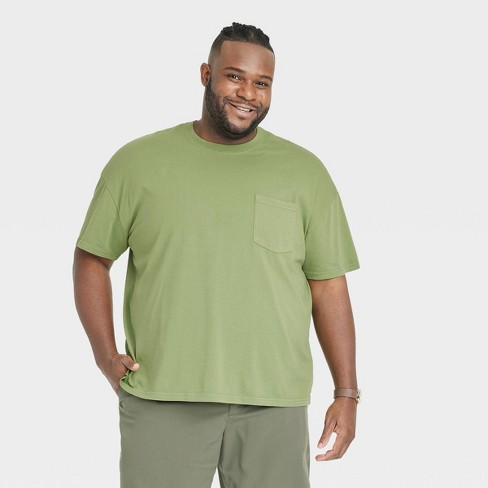 Men's Big & Tall Short Sleeve Crewneck T-shirt - Goodfellow & Co™  Helicopter Green 3xlt : Target