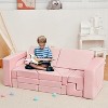 22 Piece Soft Modular Kids Play Couch for Boys and Girls - 2 of 4