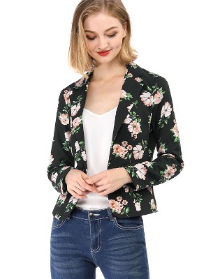 INSPIRE CHIC Women's Notched Lapel Open Front Business Casual Blazer