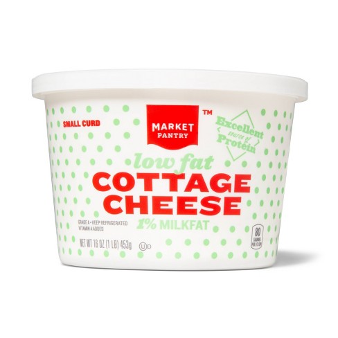 1 Milkfat Small Curd Cottage Cheese 16oz Market Pantry Target