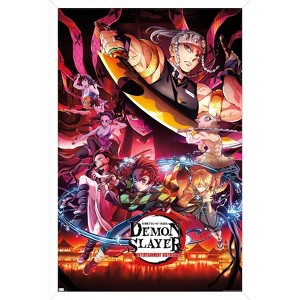 Trends International Demon Slayer - Key Visual 1 Framed Wall Poster Prints - 1 of 4