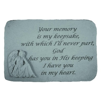 Kay Berry Design Toscano Forever Remembered: Angel Cast Stone Memorial Garden Marker