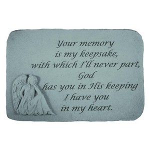 Kay Berry Design Toscano Forever Remembered: Angel Cast Stone Memorial Garden Marker - 1 of 2