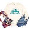 Simply Sage Market Women's Cabin Fever Mountains Long Sleeve Garment Dyed Tee - 3 of 3