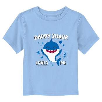 Toddler's Baby Shark Daddy Shark Loves Me T-Shirt