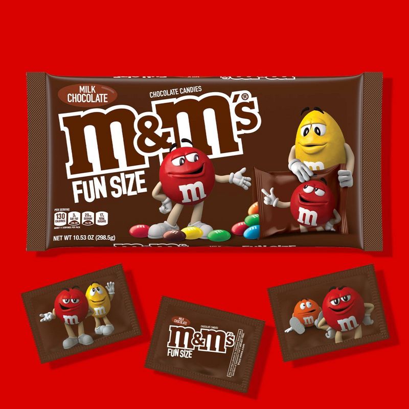 M&#38;M&#39;s Fun Size Milk Chocolate Candy - 10.53oz, 4 of 12