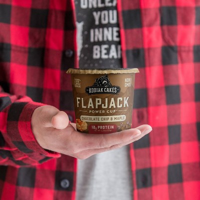 Kodiak Cakes Protein-Packed Single-Serve Flapjack Cup Chocolate Chip &#38; Maple - 2.29oz