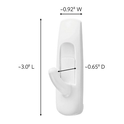 Command Medium White Plastic Utility Hooks Value Pack