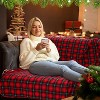 Flannel Red and Green Plaid Blanket Buffalo Throw Blanket Checkered Gift Christmas - 2 of 4