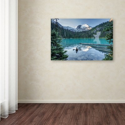 Pierre Leclerc Landscape Canvas Art in Blue and Green, 22" x 32"
