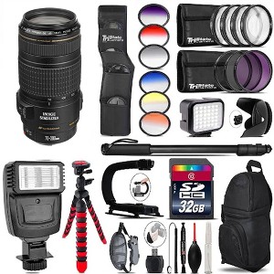 Canon 70-300mm f/4-5.6 EF IS USM Lens Supreme Bundle With Hand Stabilizers - 1 of 4
