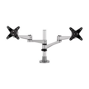 Dual Monitor Mounting Arm for Two Monitors up to 24 Inches Each VESA 75x75 and 100x100mm Compatible - 1 of 4