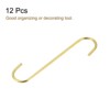 Unique Bargains Carbon Steel Indoor Outdoor Utility S Hooks 12 Pcs - 3 of 4