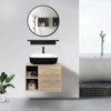 24 in. W x 19 in. D x 29 in. H Single Sink Bath Vanity in Burlywood with Burlywood Solid Surface Top and Mirror - 4 of 4