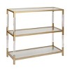 Metal and Acrylic Console Table Gold - Olivia & May - image 3 of 4