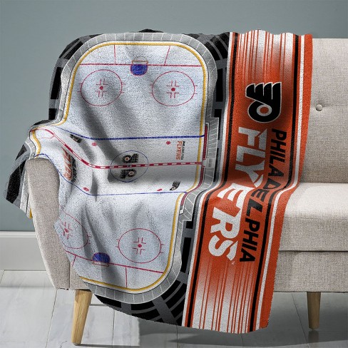 Sleep Squad Philadelphia Flyers Home Ice 60 x 80 Raschel Plush Blanket - image 1 of 4