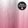 Americanflat 71x74 Pink Ombre Shower Curtain - 100% Polyester Curtain - Water-Resistant with Metal Grommets and 12 Rings - Gradient Shower Curtains - 3 of 4