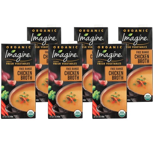 Imagine Foods No-Chicken Broth, Organic, Low Sodium, 32 Oz