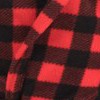 plaid black & red