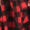 plaid black & red