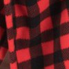 plaid black & red