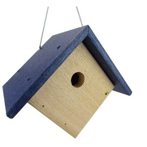 JCS Wildlife Cedar & Poly Wren, Chickadee, & Warbler Birdhouse - 1 of 4