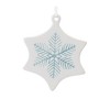 Melrose Etched Ceramic Tree Ornament (Set of 24) - 4 of 4