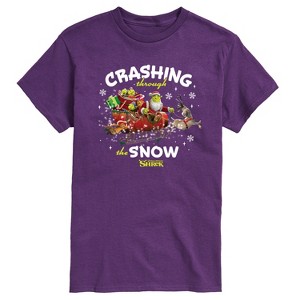 Men's - Shrek - Crashing Through the Snow Short Sleeve Graphic T-Shirt - 1 of 3