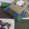 Pastoral Style Patchwork Farm Animal Cotton Bedding Set King Size Quilt Cover & Pillowcases with Lamb, Chick Patterns, Cozy Country Cottage Bed Set - 4 of 4