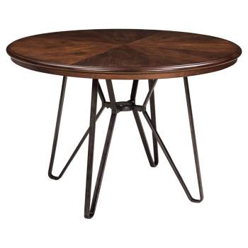 30.5" Centiar Round Dining Room Counter Table Brown - Signature Design by Ashley