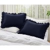 LISM 20"x 26"Ruffle Pillowcases Set of 2,Ruffled Pillow Shams with Envelope Closure - 3 of 4
