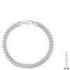 Steeltime unisex sterling silver cuban link chain bracelet - 3 of 3