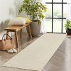 Area Rug - Modern Stripe Style Ultra-Thin Low Pile Carpet for Living Room, Bedroom, Office, Non Slip Washable - 3 of 4