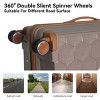 FURNIinspire Bag And Luggage Sets 3 Piece Travel Luggage with Rolling Wheels, Lightweight Hard Shell Suitcase Set, Brown, 20.08"*11.81"*30.12" - 2 of 4