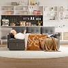 Sleeper Sofa with Storage, Pull Out Sectional Couch, Modern Reversible L Shaped Sofa Bed with USB Type-C Ports & Removable Covers, Dark Gray - 4 of 4