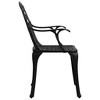 vidaXL Patio Chairs 2 pcs Cast Aluminum Black - 4 of 4