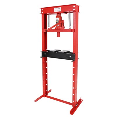Hydraulic Shop Press, Heavy-Duty H-Frame Bearing Press with Stamping Plates, Adjustable Worktable for Garage or Professional Users