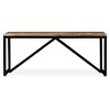 vidaXL Bench Solid Mango Wood 43.3"x13.8"x17.7" - 4 of 4