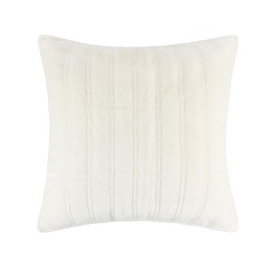 BH Faux Fur Ivory Euro Sham Unfilled - Levtex Home - 1 of 4