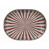 Transpac Metal 20 in. Red White and Blue Patriotic 4th of July USA Trays Set of 2 - 3 of 4