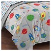 Dream Factory Space Rocket Mini Kids' Bed in a Bag - Gray (Twin) - 3 of 3