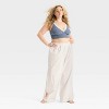 Women's Denim Scoop Longline Bralette - Colsie™ Dark Blue - 3 of 3