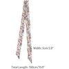 Elerevyo Women's Floral Chiffon Lightweight Skinny Neck Scarf Neckerchief - 3 of 4