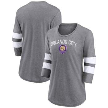 MLS Orlando City SC Women's 3/4 Sleeve Triblend Goal Oriented T-Shirt