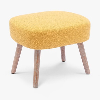 WestinTrends 21" Wide Square Upholstered Cushion Ottoman Foot Stool