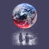 Women's Design By Humans Until The End Of The World By Expo Racerback Tank Top - 2 of 2