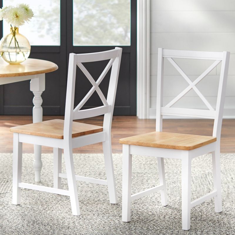 5pc Virginia Dining Set Wood/White - Buylateral, 6 of 8
