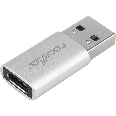  Rocstor Premium USB 3.0 to USB C Slim Aluminum Adapter - USB Type-C - 1 x Type 1 x USB 3.0 Type Male - 1 x Type C Female USB - Aluminum Case 