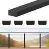 Black Metal DIY Cable Railing System Kit for Deck, Perfect for Modern Outdoor Spaces - 2 of 4