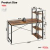 Bestier 47 Inch Simple Computer Desk with Shelves - 4 of 4